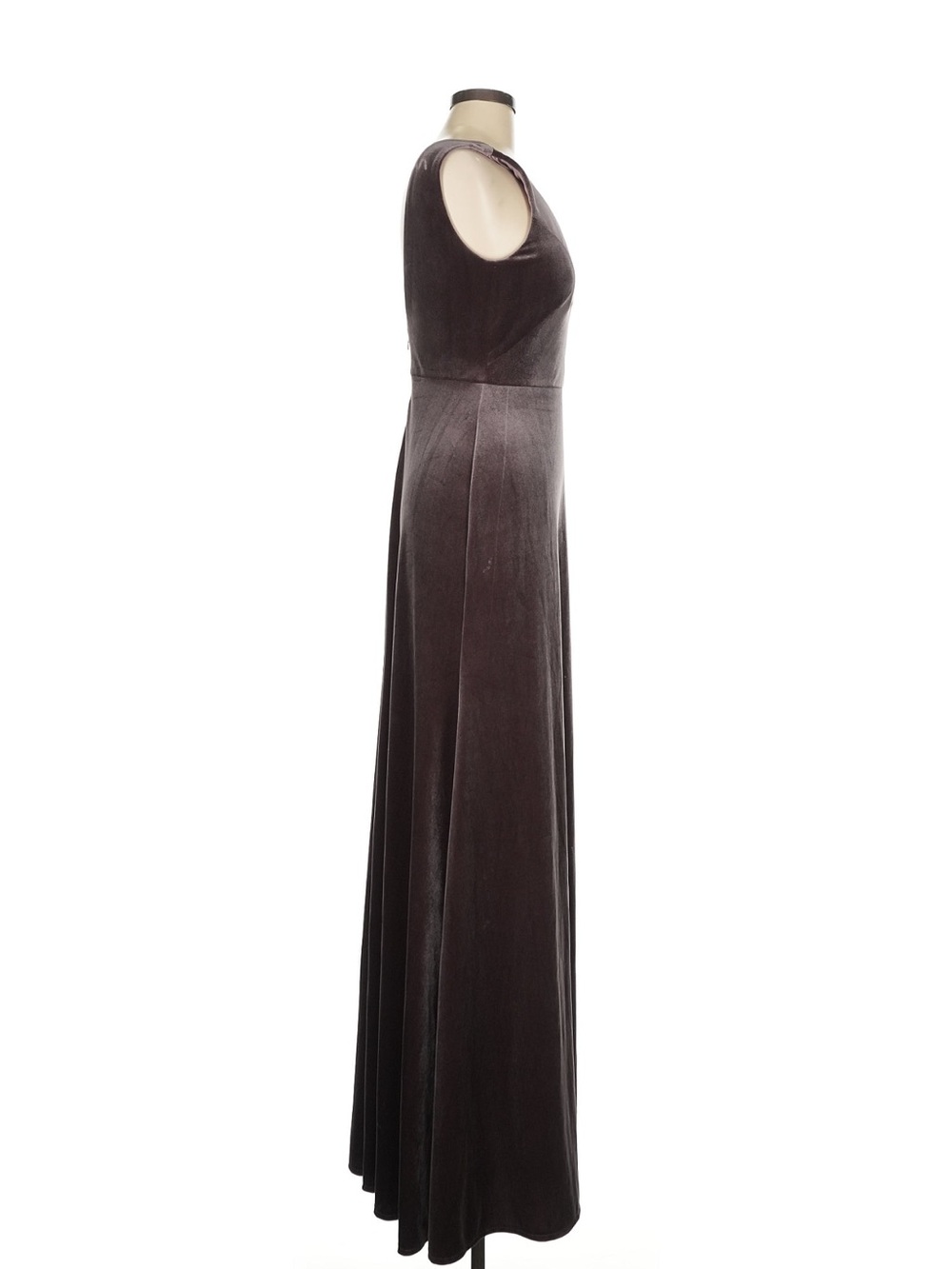 Jenny Yoo Collection Velvet Maxi Gown with Plunging V-Neck - Picture 4 of 11